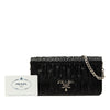 Prada Nappa Gaufre Wallet On Chain Secondhand