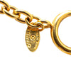 Chanel Gold Plated CC Quilted Pendant Necklace Secondhand