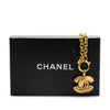 Chanel Gold Plated CC Quilted Pendant Necklace Secondhand