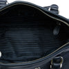Prada Soft Calf Trimmed Tessuto Zip Top Satchel Secondhand