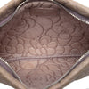 Chanel Embossed Metallic Lambskin Camellia Chain Pochette Secondhand