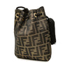 Fendi Zucca Canvas Drawstring Bucket Bag Secondhand