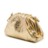 Bottega Veneta Metallic Crinkled Lambskin The Mini Pouch Crossbody Secondhand