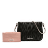 Miu Miu Nappa Matelasse Sassy Shoulder Bag Secondhand