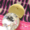 Miu Miu MM Paris Emiuticon Jacquard and Croc Embossed Patent Crystal Chain Crossbody Secondhand