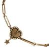 Dior Gold Plated Crystal J'Adior Heart Pendant Necklace Secondhand