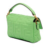 Fendi Mini Zucca Embossed Leather Baguette Satchel Secondhand