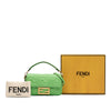 Fendi Mini Zucca Embossed Leather Baguette Satchel Secondhand