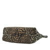 Ferragamo Nylon Leopard Print Double Gancini Tote Secondhand