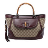 Gucci Medium GG Canvas New Bamboo Tassel Tote Secondhand