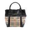 Burberry Haymarket Check Coated Canvas Satchel Secondhand
