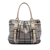 Burberry Smoke Check Coated Canvas Northfield Satchel Secondhand