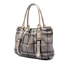 Burberry Smoke Check Coated Canvas Northfield Satchel Secondhand