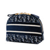 Dior Oblique Embroidered Velvet Cosmetic Pouch Secondhand