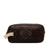 LOEWE Nubuck Anagram Clutch Secondhand