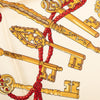 Hermès Les Cles Silk Scarf 90 Secondhand