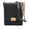 Chanel Quilted Caviar North South Boy Flap Secondhand