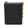 Chanel Quilted Caviar North South Boy Flap Secondhand