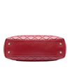Chanel CC Quilted Calfskin Front Zip Drawstring Chain Tote Secondhand