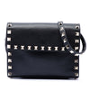 Valentino Small Vitello Monochrome Rockstud Flap Crossbody Secondhand