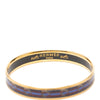 Hermès Narrow Horse Horseshoe Cloisonne Enamel Bangle 62 Secondhand