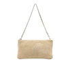 Chanel CC Quilted Suede Pochette Secondhand
