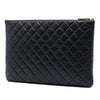 Chanel Large Quilted Lambskin O Case Clutch Secondhand