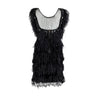 Secondhand 6267 Feather Embroidered Dress - '00s