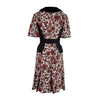 Secondhand Louis Vuitton Red Black Floral Printed Dress - '10s