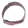 Secondhand Lanvin Vintage Brown Leather Wide Waist Belt with Antiqued Brass Buckle