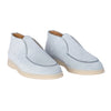 Secondhand Loro Piana Open Walk Suede Ankle Boots Light Blue - '20s