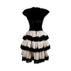 Secondhand Collection Privée Velvet and Lace Pleated Dress - '90s