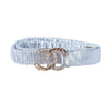 Secondhand Chanel Leather Belt with Crystal-Embellished CC Logo - '20s