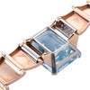 Secondhand Retro 18k Gold Bracelet with Aquamarine and Diamonds – '40s