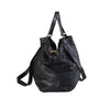 Secondhand Yves Saint Laurent Rive Gauche Black Leather Oversized Tote Bag - '00s