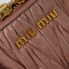 Miu Miu Madras Bowler Bag Matelasse Leather