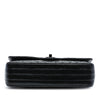 Chanel Medium Classic Chevron Patent So Black Double Flap Secondhand