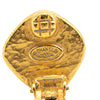 Chanel Gold Plated CC Rhombus Clip on Earrings Secondhand
