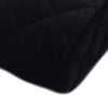 Chanel Quilted Velvet Coco Clutch With Chain Secondhand