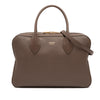 Ferragamo Leather Stella Triple Zip Satchel Secondhand