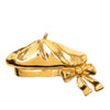 Chanel Gold Plated Beret Hat Brooch Secondhand