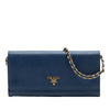 Prada Saffiano Wallet On Chain Secondhand