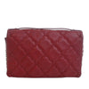 Chanel Quilted Calfskin Double Stitch Hamptons Clutch with Chain Secondhand
