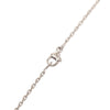 Hermès Palladium Plated and Swift O Kelly Pendant Necklace Secondhand