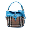 Secondhand Burberry Medium Mega Check Canvas and Leather Sycamore Hobo
