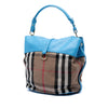 Secondhand Burberry Medium Mega Check Canvas and Leather Sycamore Hobo