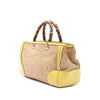 Secondhand Gucci Medium Raffia Bamboo Shopper Satchel
