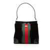 Gucci Suede Web Shoulder Bag Secondhand