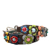 Fendi Calfskin Flowerland Strap You Shoulder Strap Secondhand