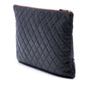 Chanel Large Quilted Lambskin O Case Clutch Secondhand